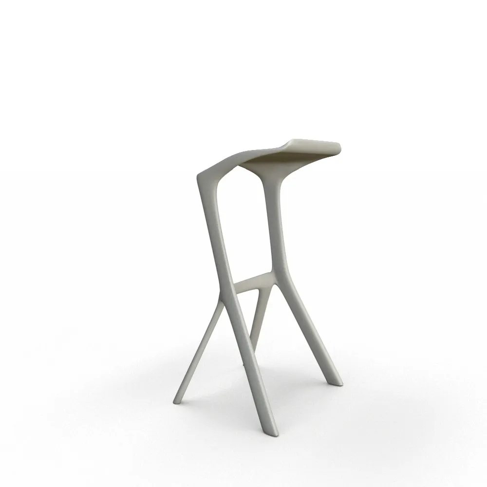 location stand salon | tabouret design gris | location mobilier de stand