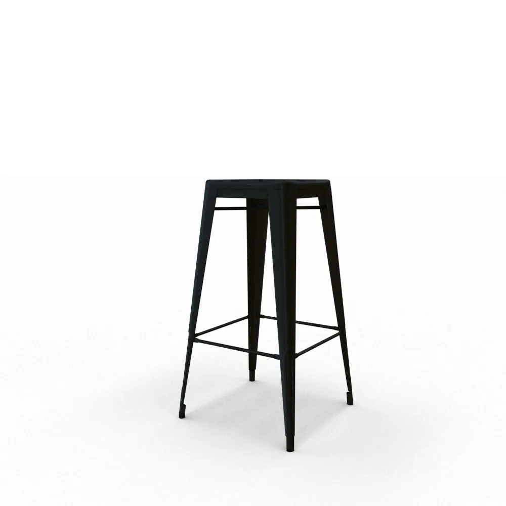 location stand salon | tabouret noir | location mobilier de stand
